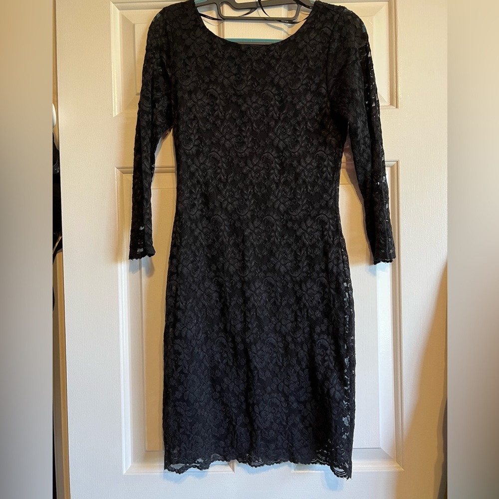 Gently Used Forever21 Mini Black Lace Dress